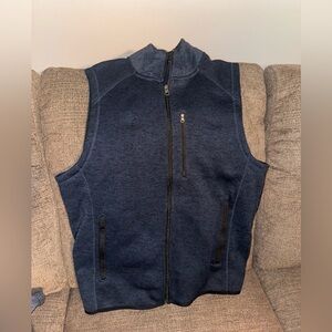 Navy Blue Zip-Up Vest Beverly Hills Polo Club